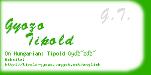 gyozo tipold business card